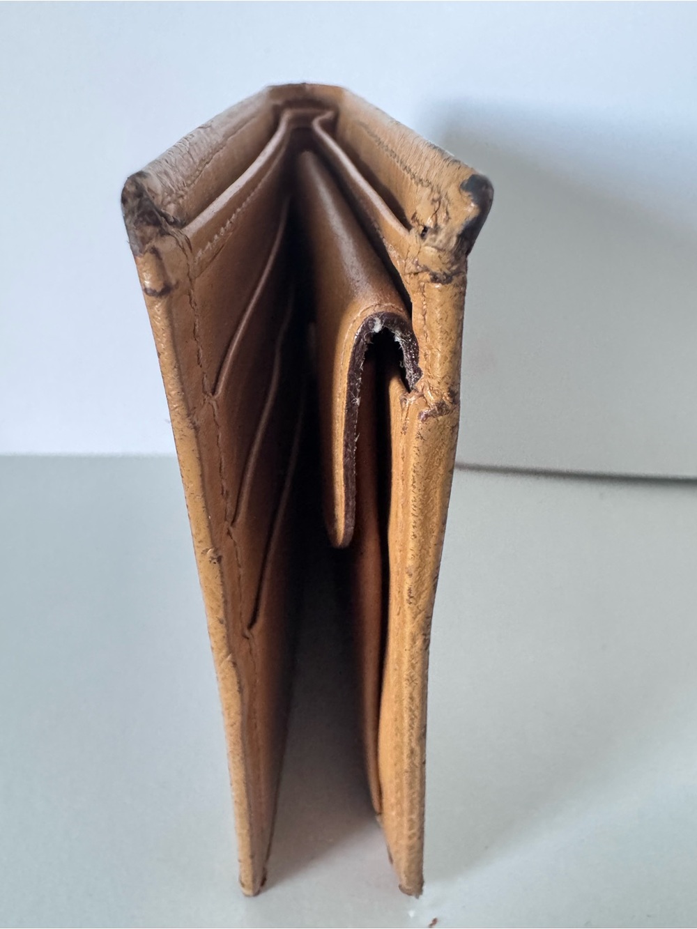 CELINE Authentic Vintage Wallet Macadam Bi Fold in Brown and Tan - Picture 9 of 11